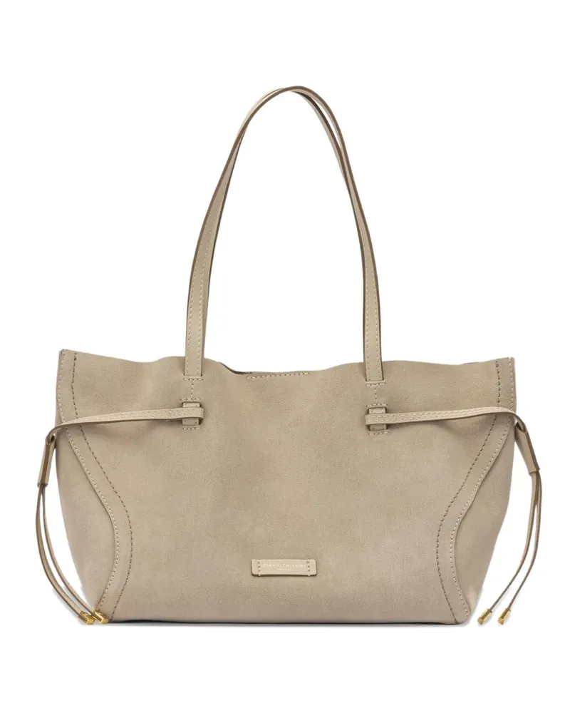 Gianni Chiarini Violette Schultertasche aus Wildleder - Nude Nude