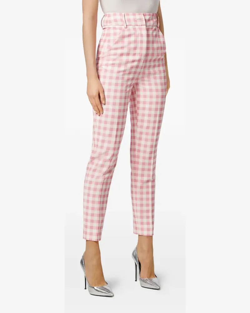 Philipp Plein Vichy Office trousers - Rosa Rosa