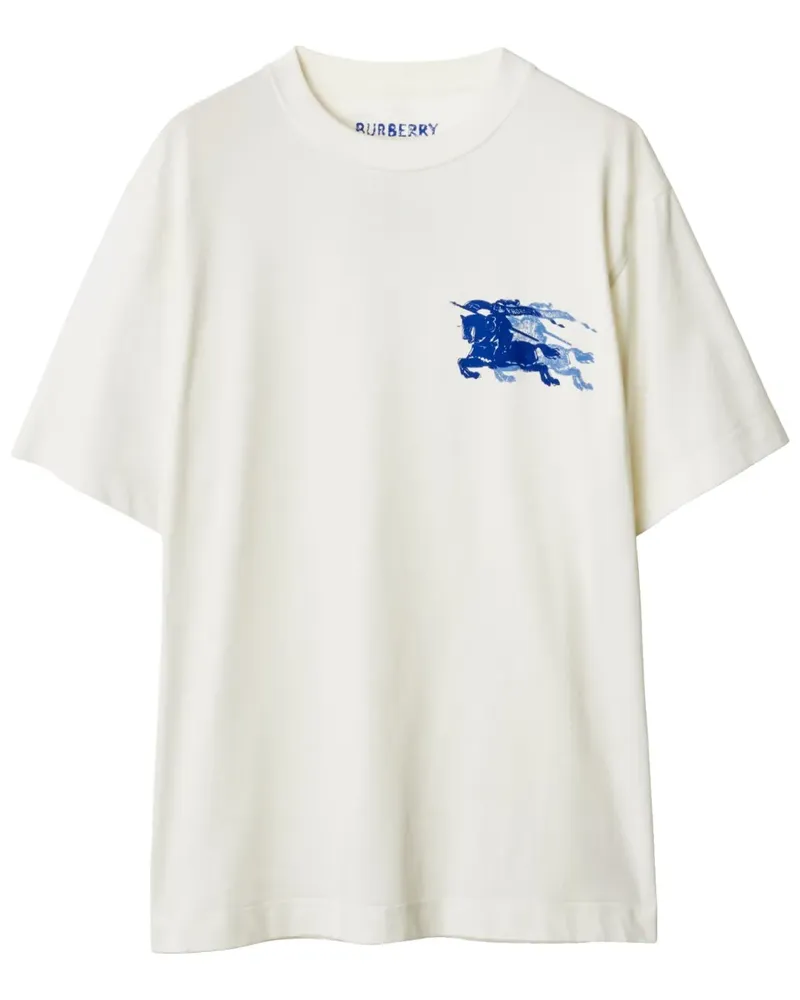Burberry EKD T-Shirt aus Baumwolle - Weiß Weiß