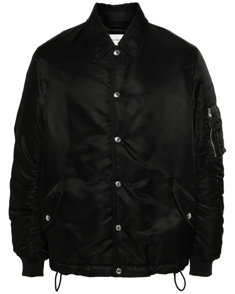 Alexander McQueen Gefütterte Bomberjacke - Schwarz Schwarz