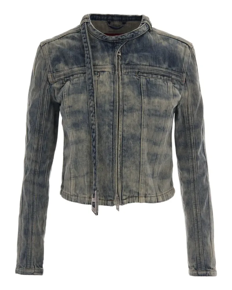 Diesel Gefütterte Jacke mit ausgewaschenem Effekt - Blau Blau