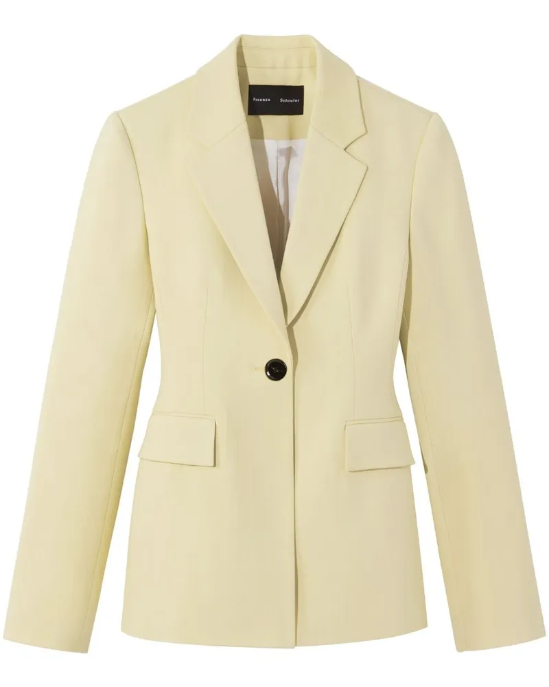 Proenza Schouler Einreihiger Blazer Gelb