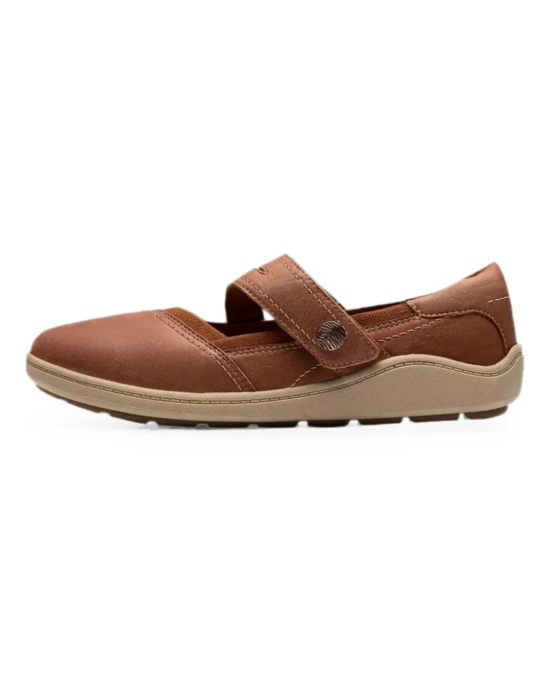 Clarks Bryanne Janey Ballerinas mit Klettverschluss - Braun Braun