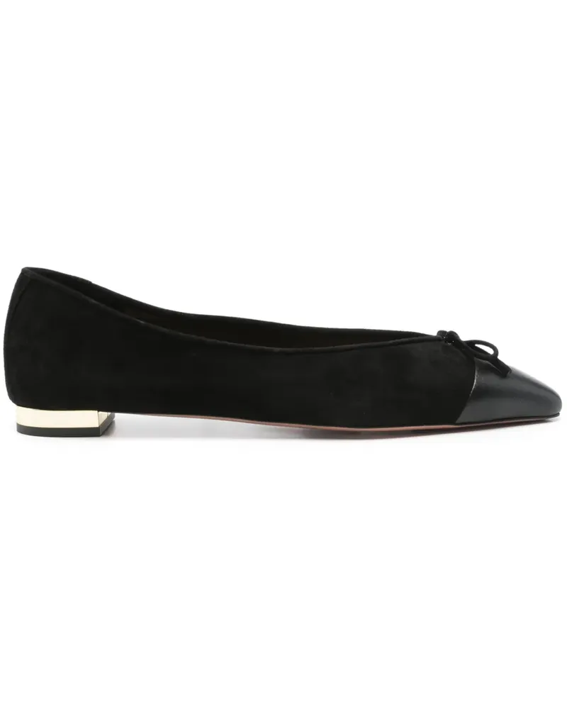 Aquazzura Ballerinas mit Schleifendetail - Schwarz Schwarz