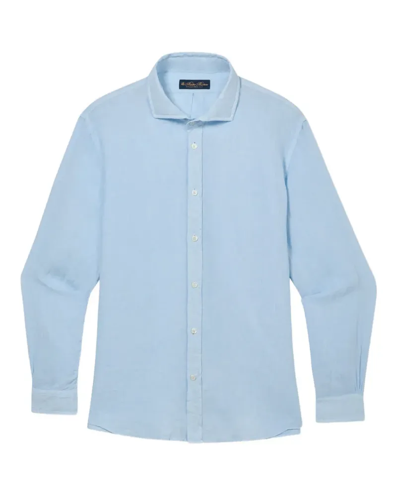 Brooks Brothers Hemd mit Haifisch-Kragen - Blau Blau