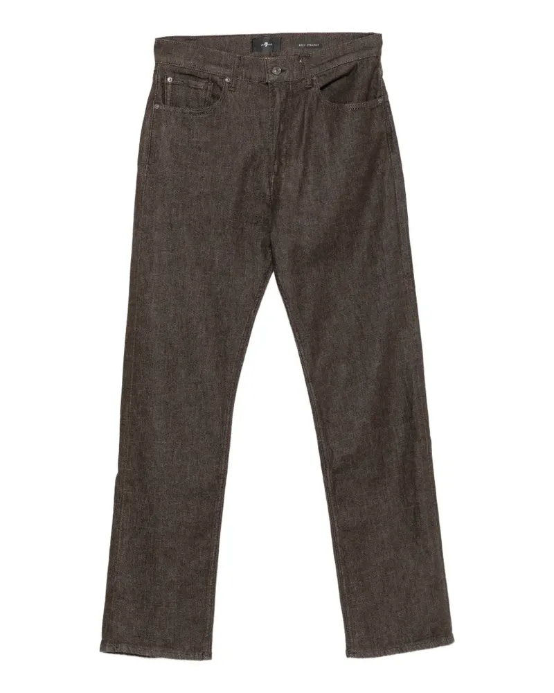7 for all mankind straight-leg five-pocket jeans - Braun Braun