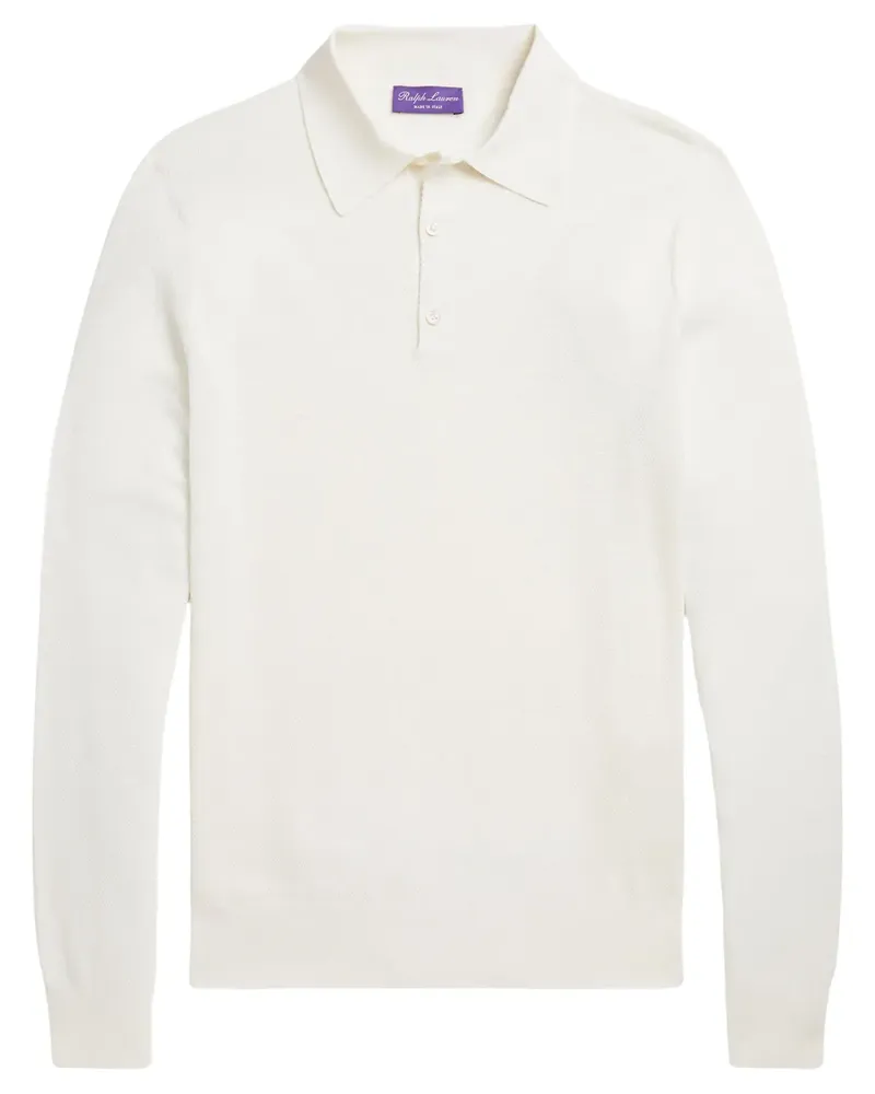 Ralph Lauren Langärmeliges Poloshirt - Weiß Weiß