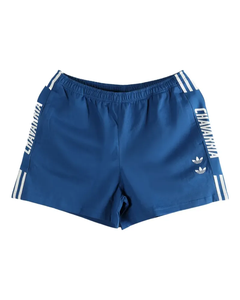 adidas x Willy Chavarria stripe shorts - Blau Blau