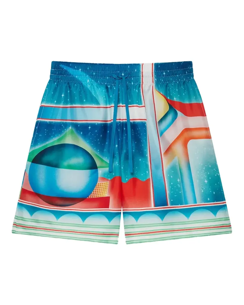 Casablanca Paris Galaxy Court Shorts - Blau Blau