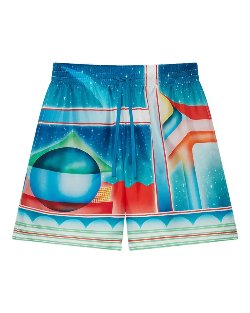 Casablanca Paris Galaxy Court Shorts - Blau Blau