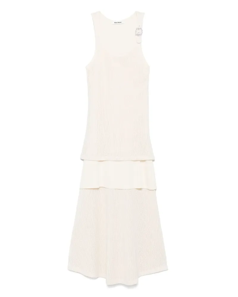 Wales Bonner Serenity Midikleid - Nude Nude
