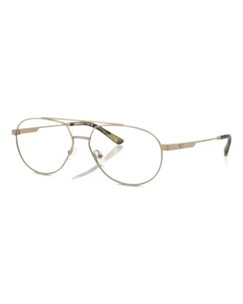 Emporio Armani Brille mit rundem Gestell - Gold Gold
