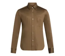 Langärmeliges Hemd - Braun
