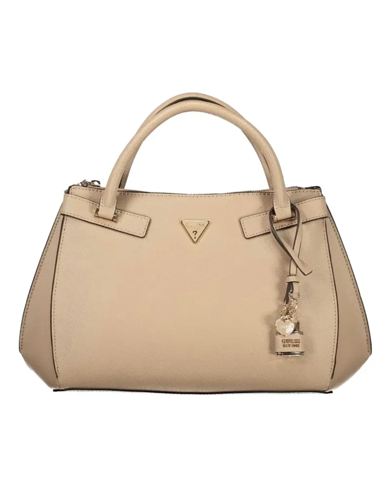 Guess logo-plaque tote bag - Nude Nude