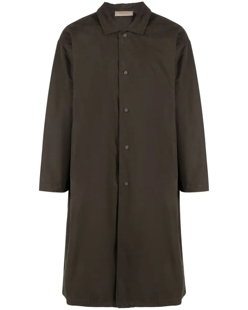 Fear of God Langer Mantel - Schwarz Schwarz