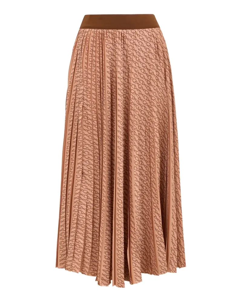 Herno graphic pleated skirt - Orange Orange