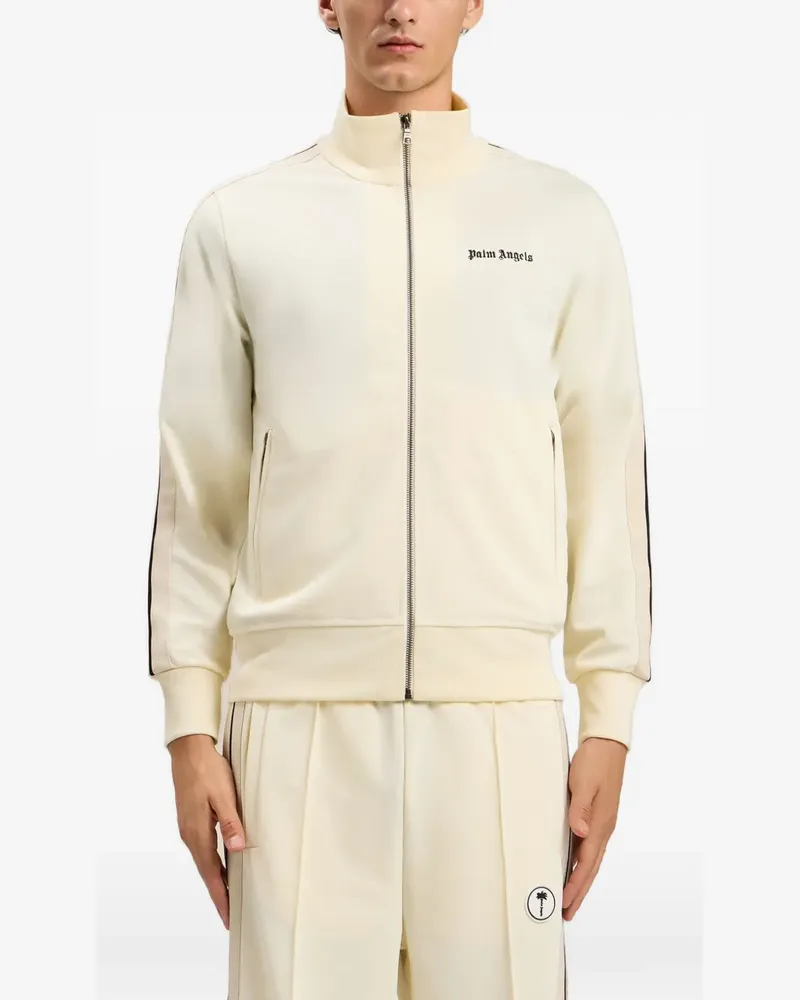 Palm Angels Sweatshirt mit Logo-Streifen - Nude Nude