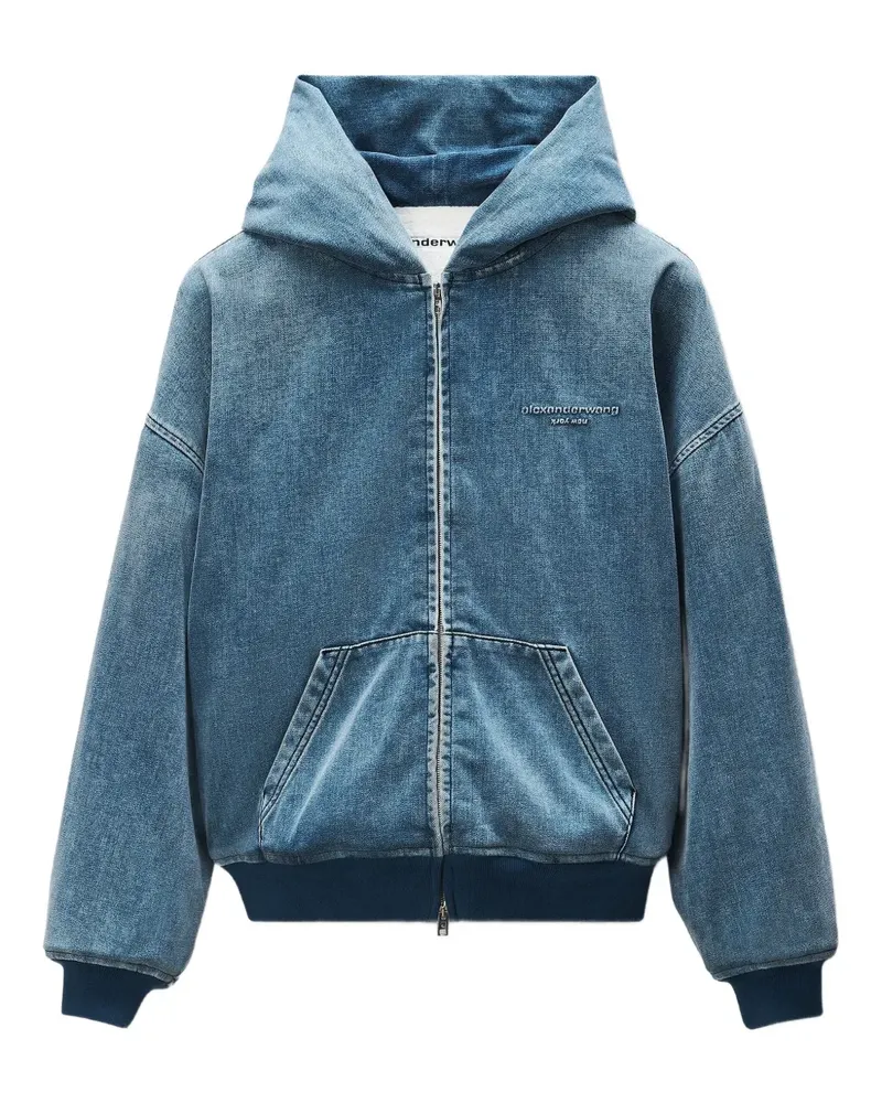 Alexander Wang Jeansjacke mit Kapuze - Blau Blau