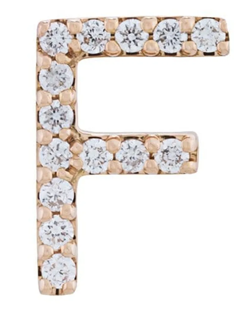 Alinka 18kt ' ID' Rotgoldohrstecker mit Diamanten - Metallic Metallic