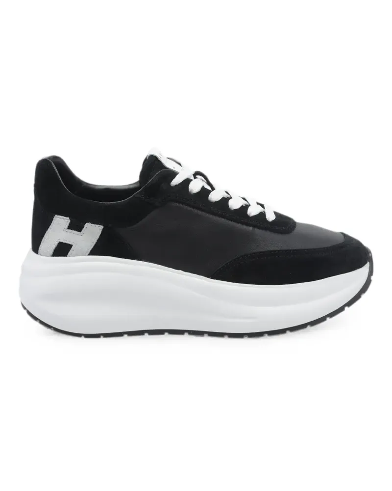 Hogan Maxi I logo-patch platform sneakers - Schwarz Schwarz