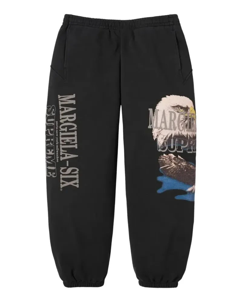 Supreme Being x MM6 Maison Margiela Eagle-print track pants - Schwarz Schwarz