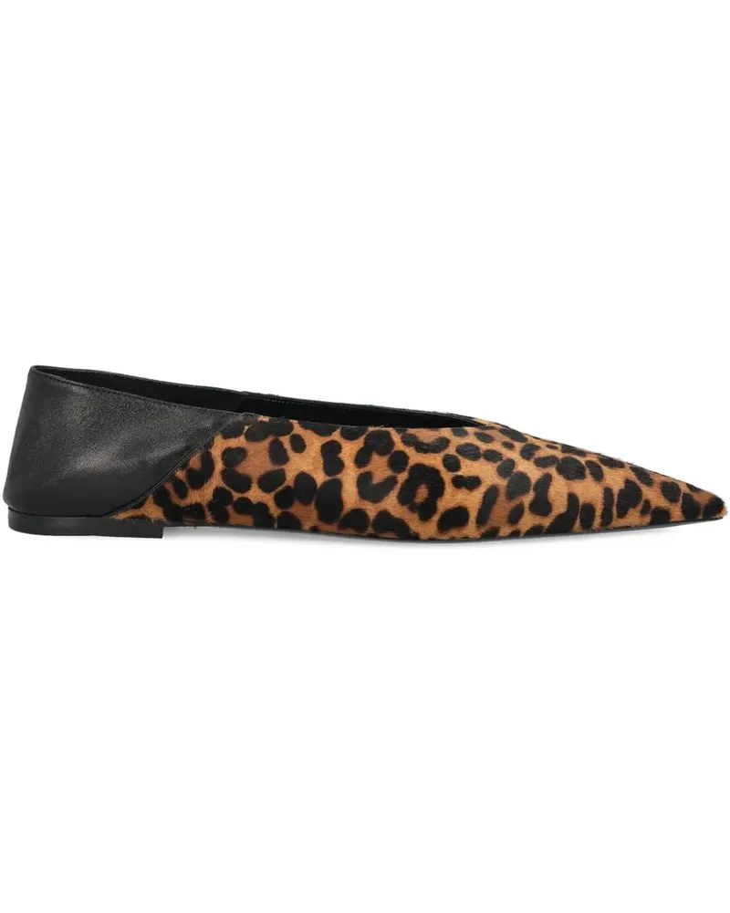 Saint Laurent Ballerinas aus Leder - Braun Braun