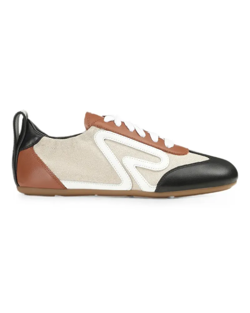 Sergio Rossi Sr Rush panelled sneakers - Nude Nude