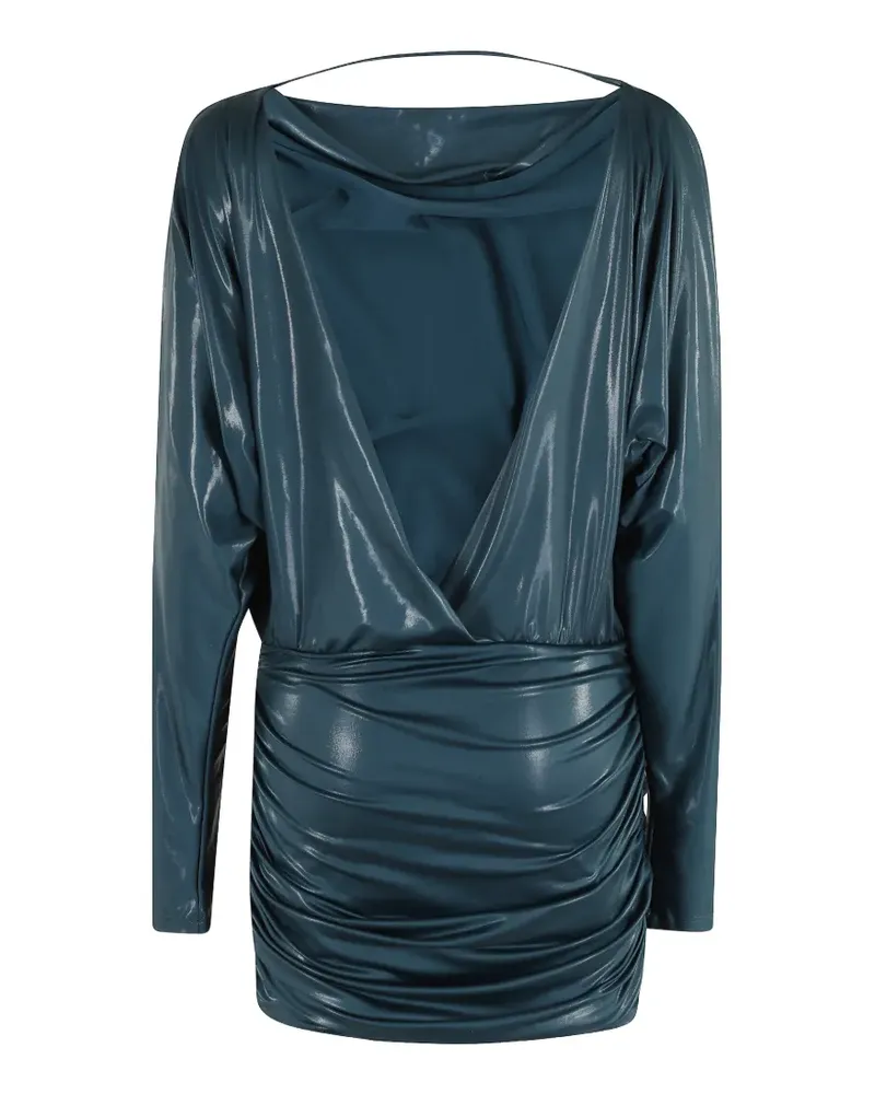 ANDAMANE Minikleid mit drapiertem Ausschnitt - Blau Blau