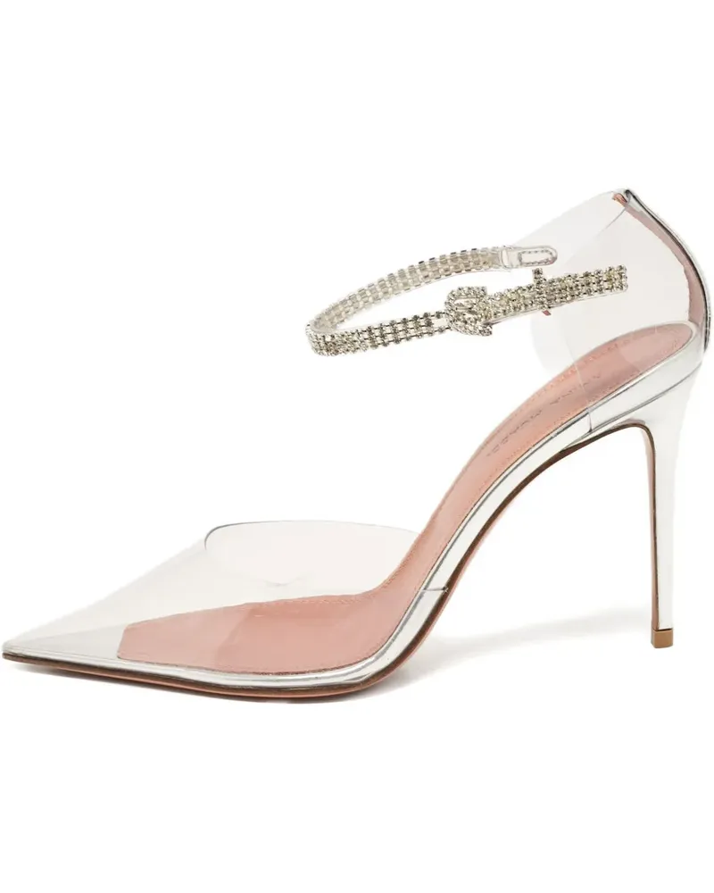 Amina Muaddi Pre-owned Pumps mit Kristallen 100mm - Nude Nude