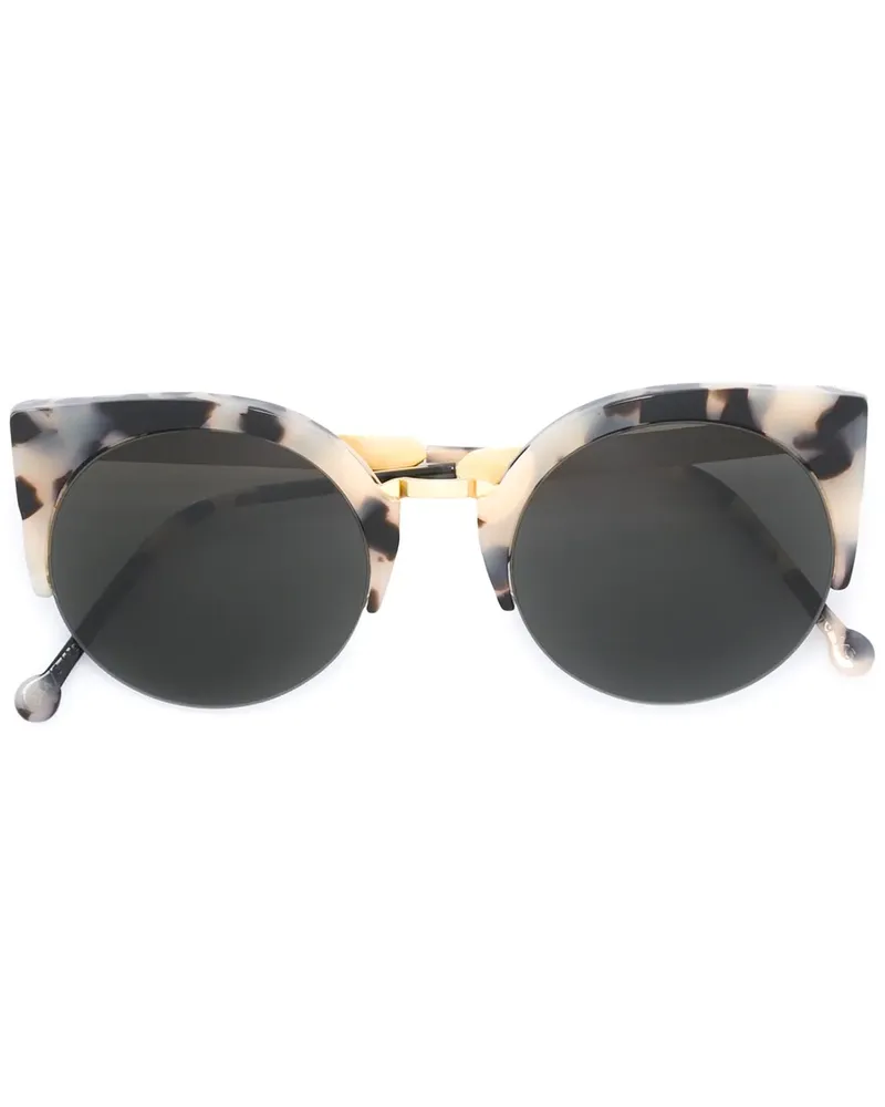 RETROSUPERFUTURE Lucia Francis Puma' Sonnenbrille - Schwarz Schwarz