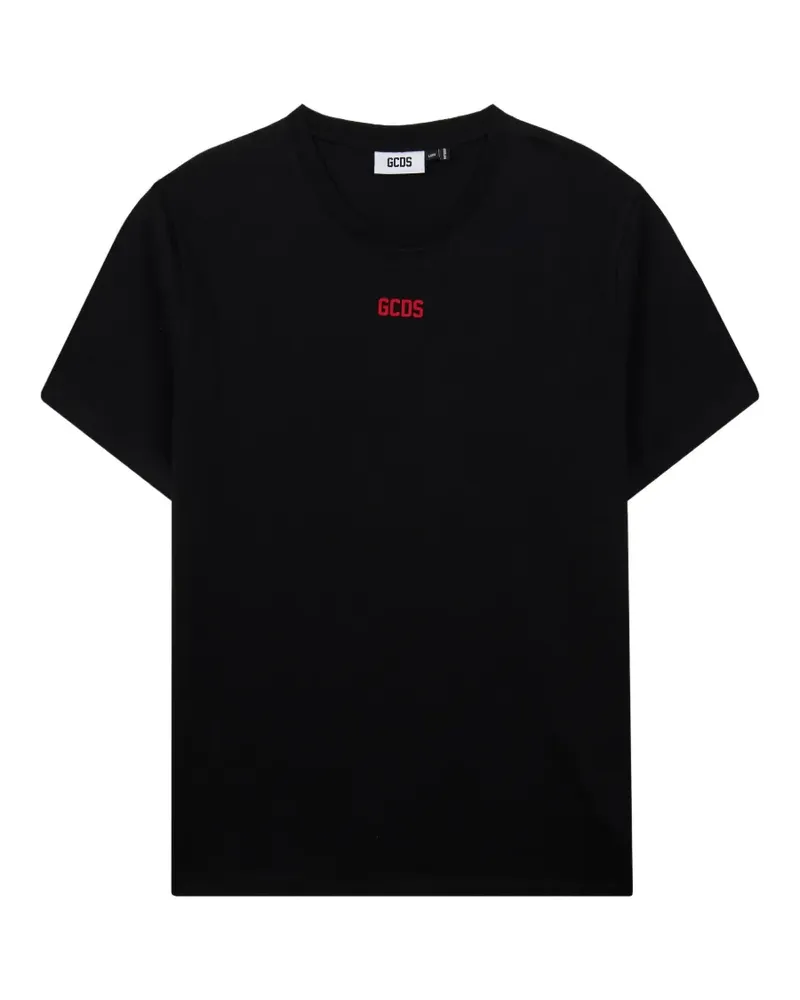 GCDS mini logo-detail cotton T-shirt - Schwarz Schwarz