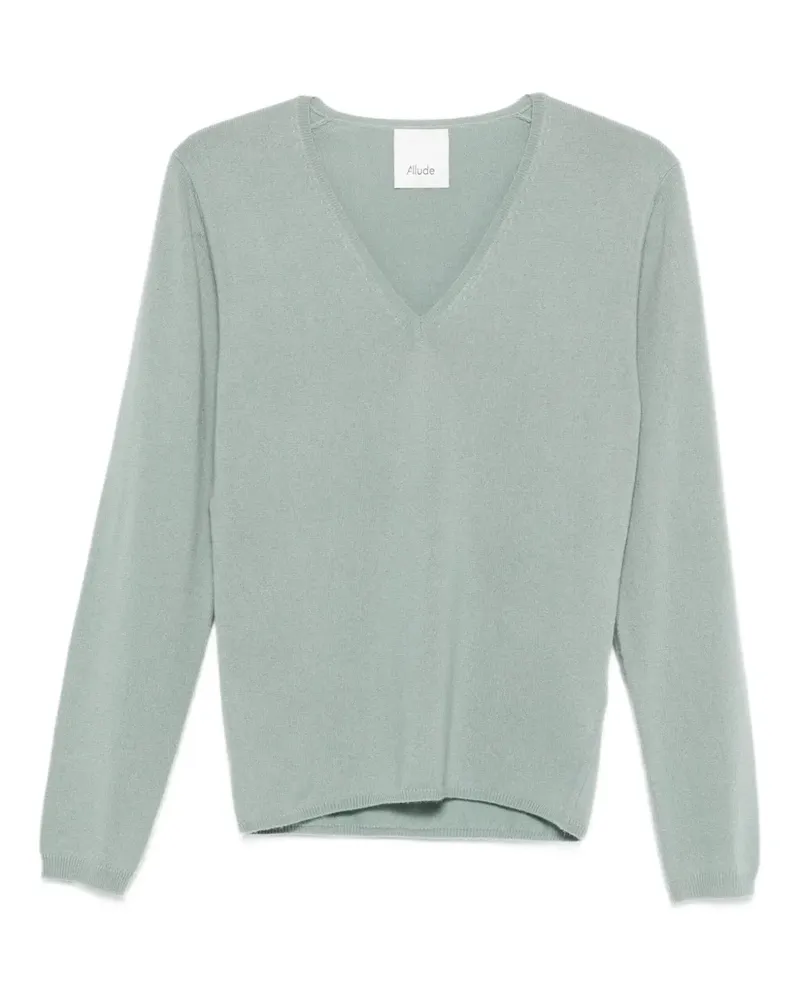 ALLUDE Pullover mit V-Ausschnitt - Grün Grün