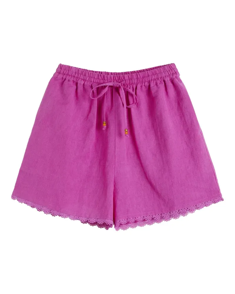 Chinti & Parker Shorts mit Wellensaum - Rosa Rosa