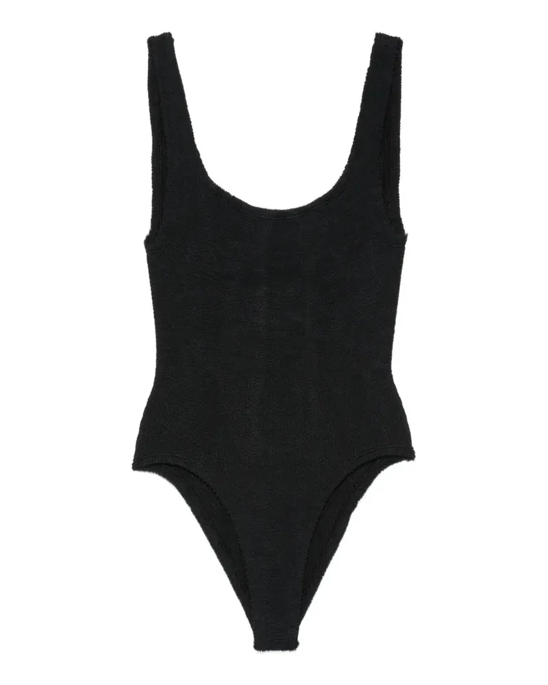 Hunza G crinkle-effect swimsuit - Schwarz Schwarz