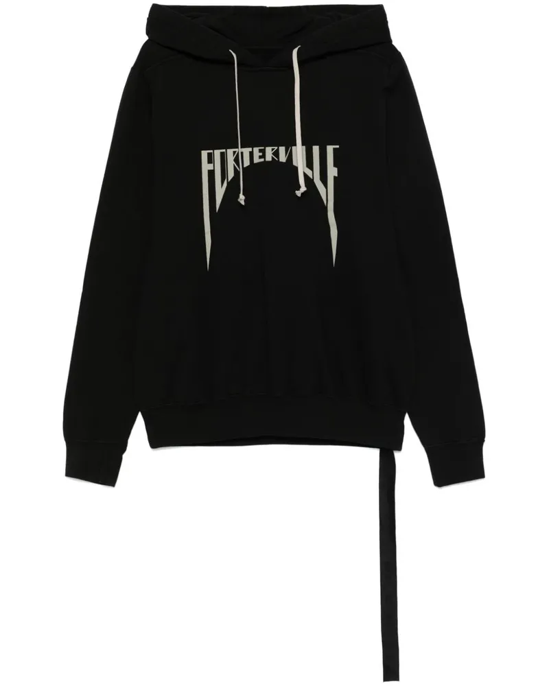 DRKSHDW by Rick Owens Hoodie im Oversized-Look - Schwarz Schwarz