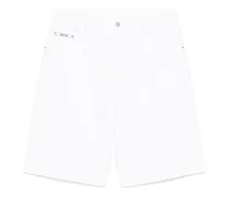 Jeans-Shorts mit Logo-Stickerei - Weiß