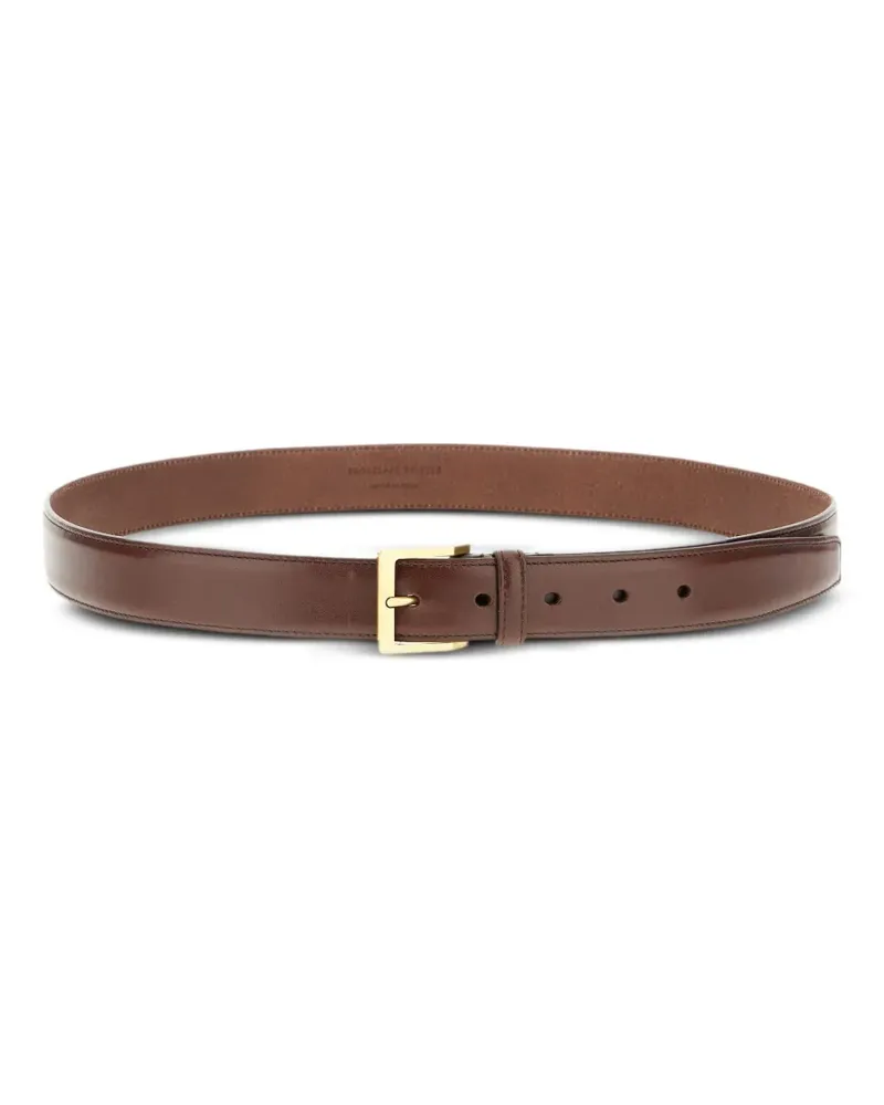 Saint Laurent Schnallengürtel aus Leder - Braun Braun