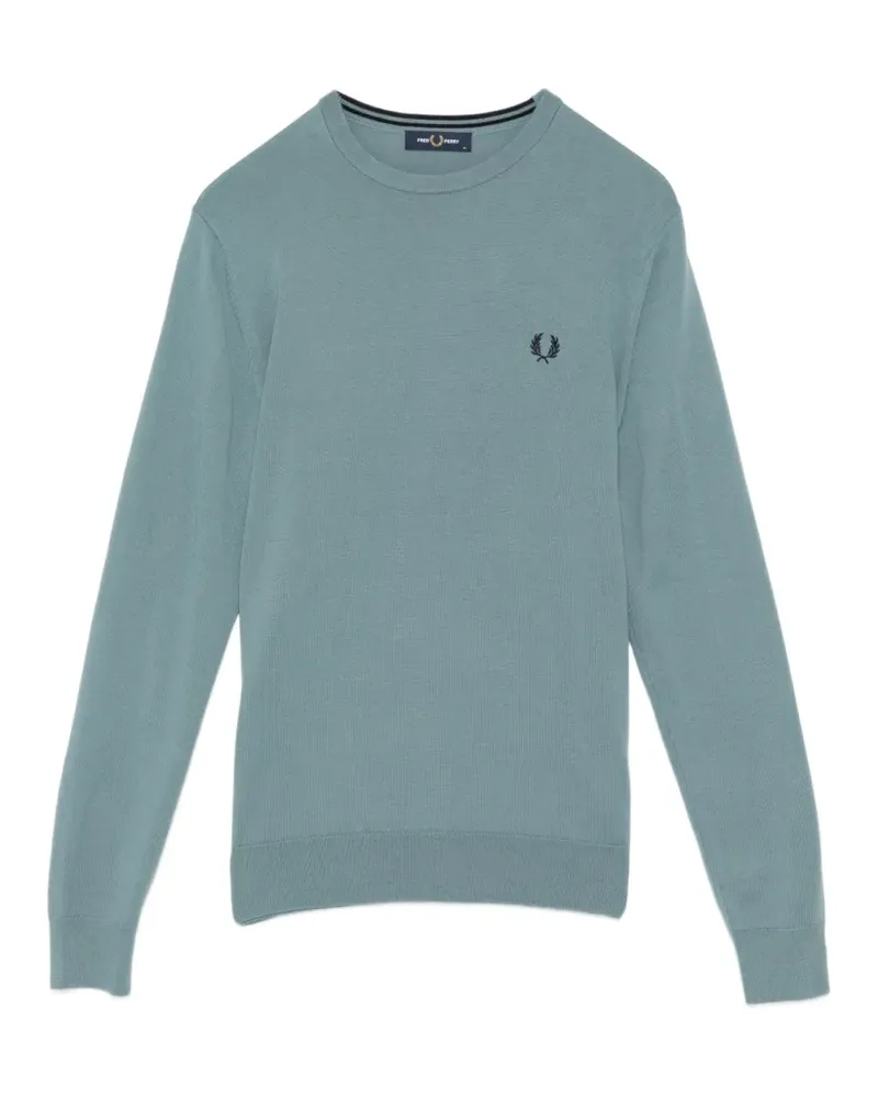 Fred Perry Pullover mit Logo-Stickerei - Blau Blau