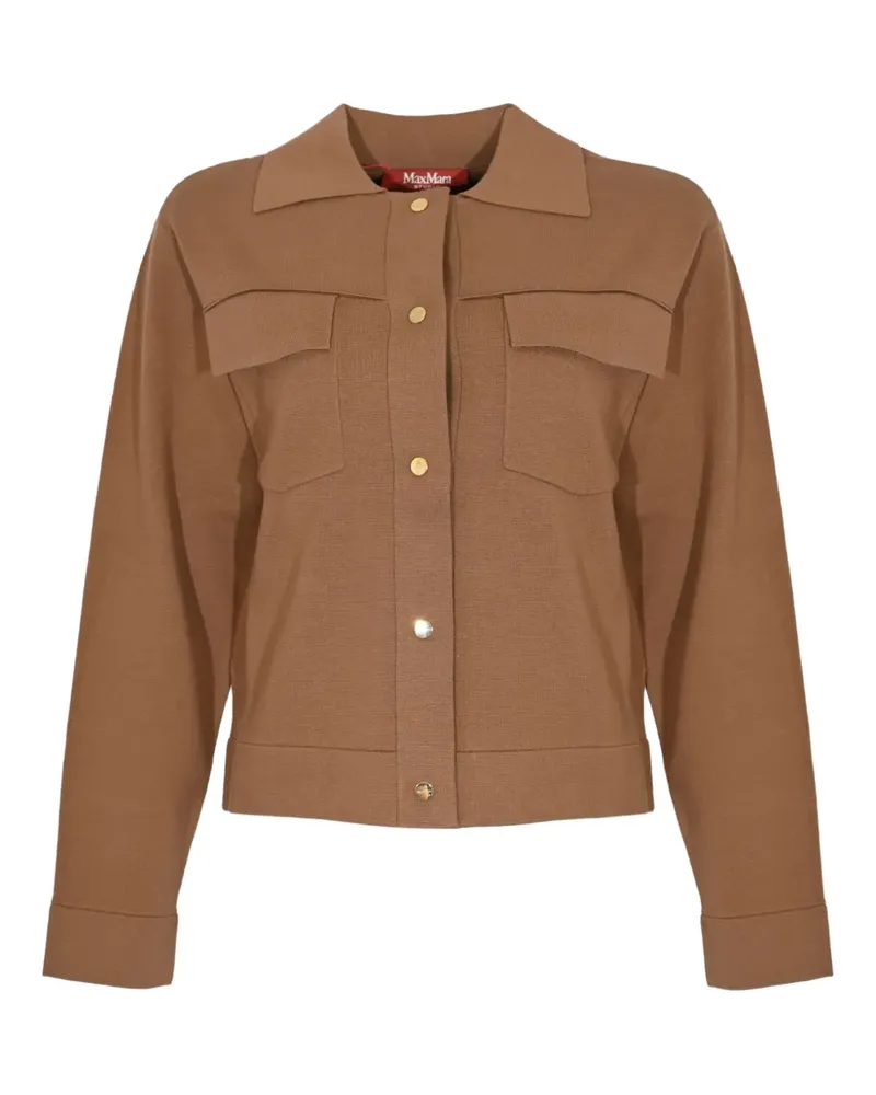 Max Mara Geknöpfter Cardigan - Braun Braun