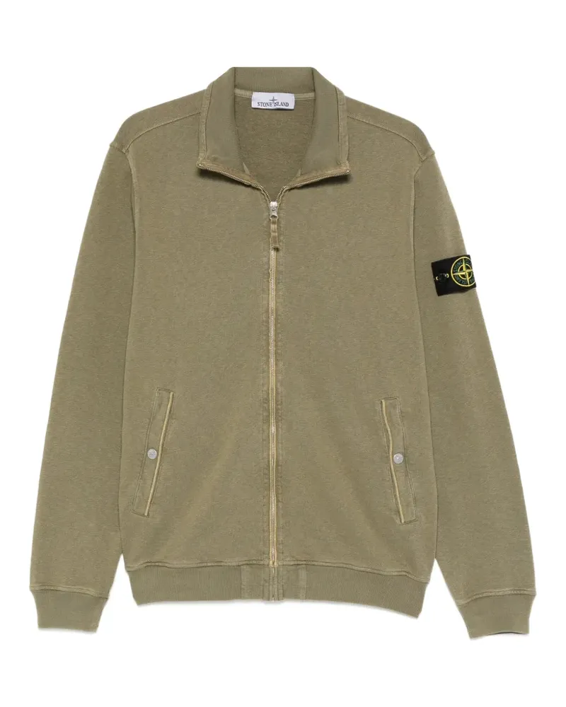 Stone Island Sweatshirt mit Reißverschlusstaschen - Grün Grün
