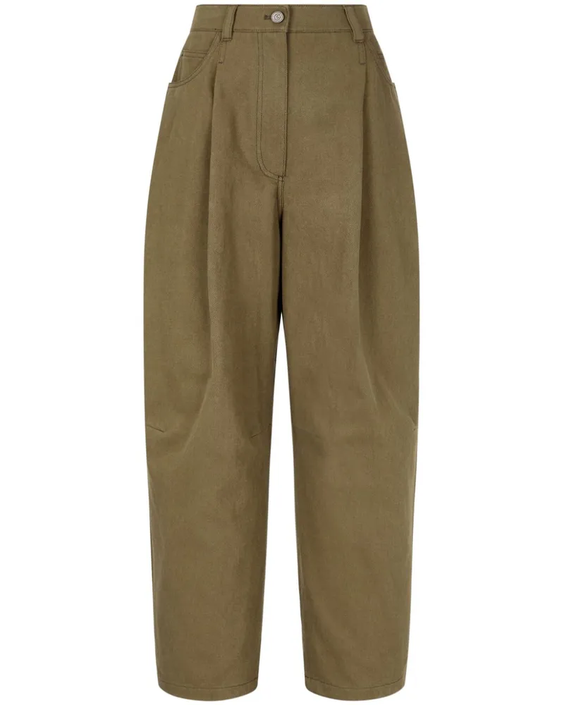 STUDIO TOMBOY Hose aus Baumwoll-Twill - Braun Braun