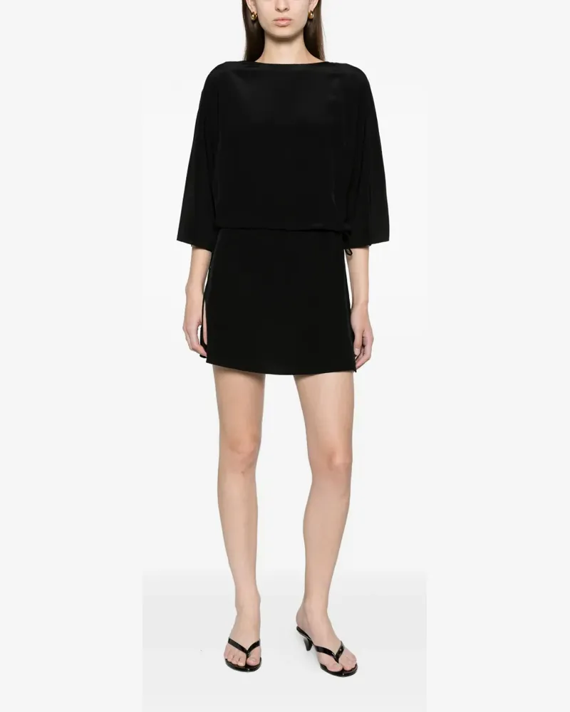 Matteau magyar drawcord mini dress - Schwarz Schwarz