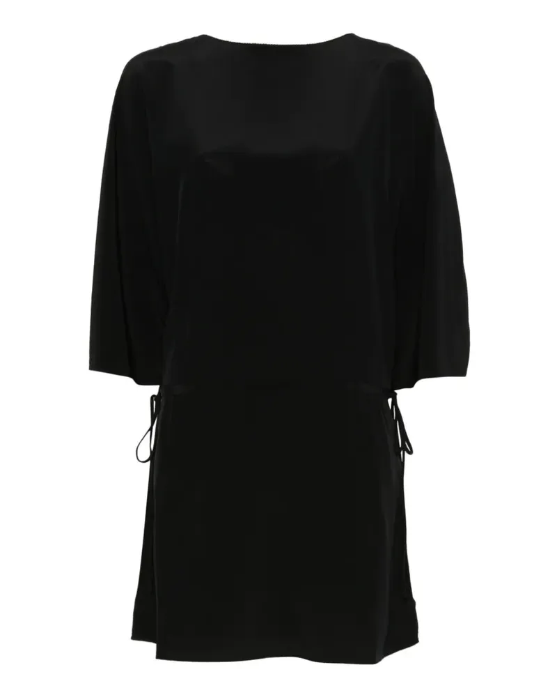 Matteau magyar drawcord mini dress - Schwarz Schwarz