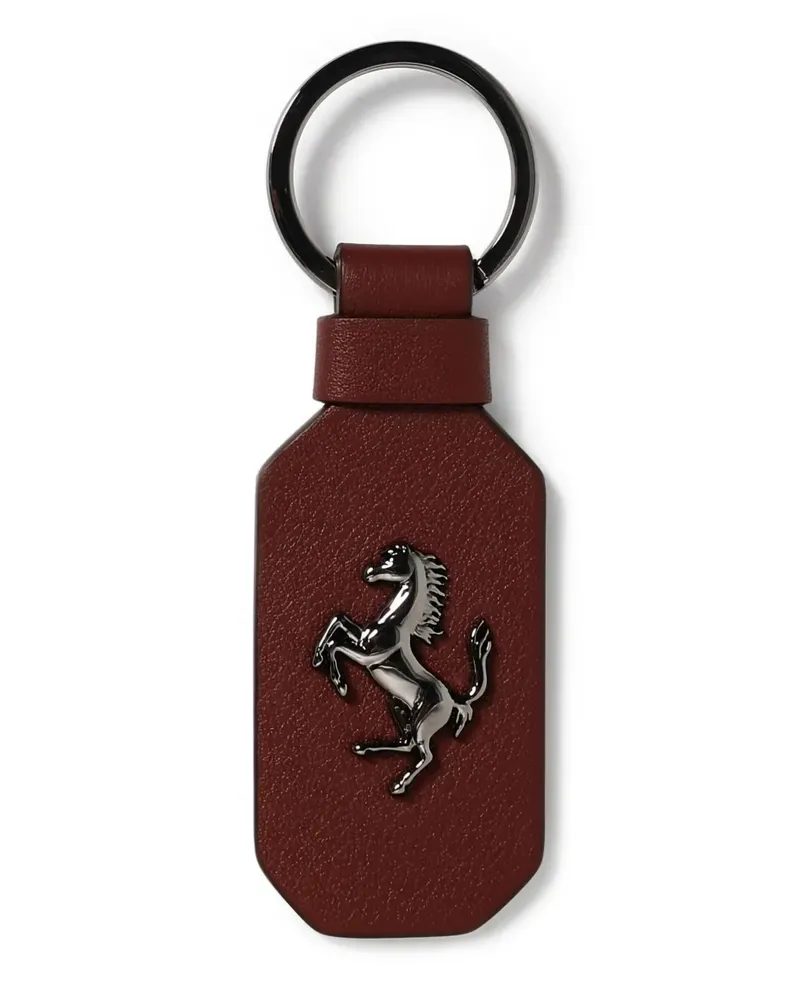 Ferrari Schlüsselanhänger aus Leder - Braun Braun