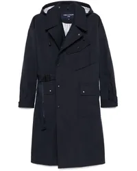 Comme des Garçons Trenchcoat mit Kapuze Blau