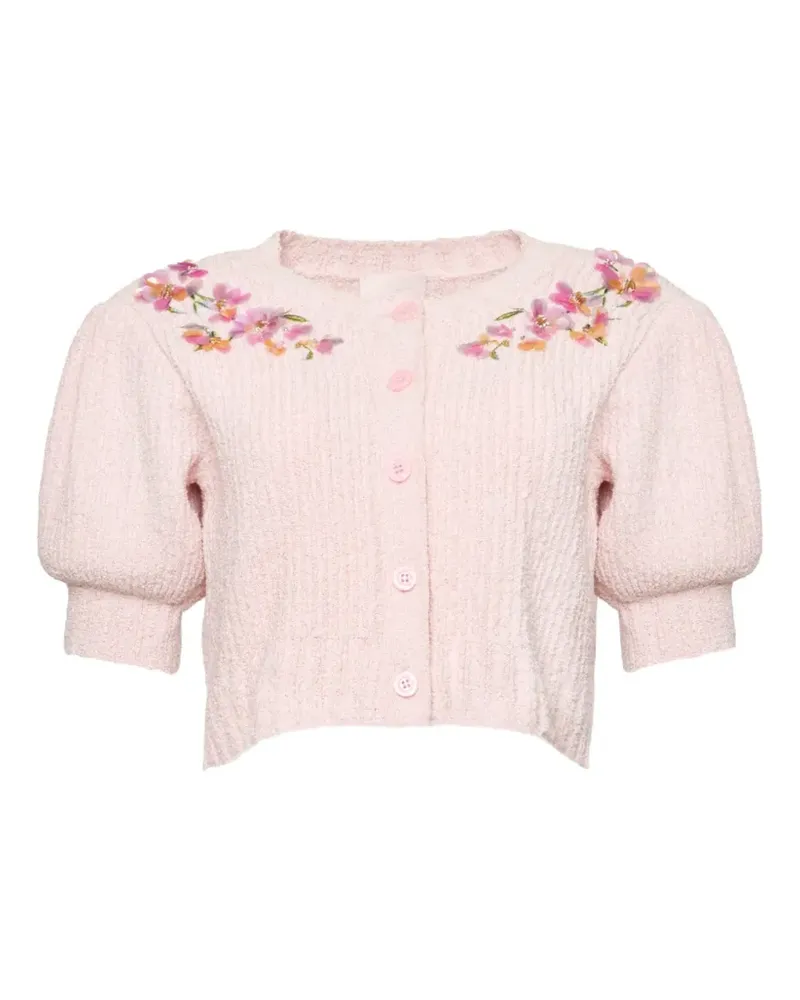 Cinq à Sept Millicent cropped cardigan - Rosa Rosa