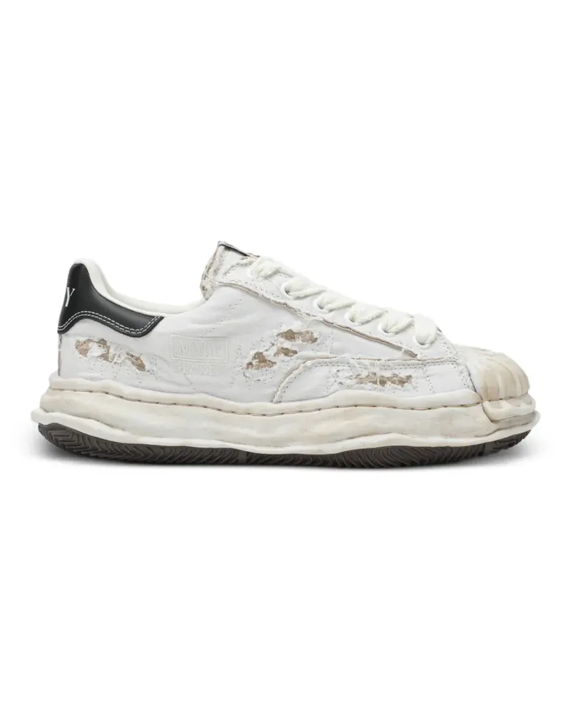 MIHARAYASUHIRO Blakey OG Sole Ripped lace-up sneakers - Weiß Weiß