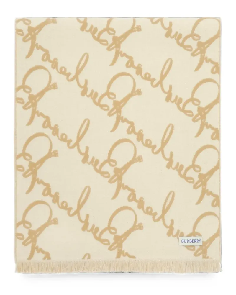 Burberry belt logo wool scarf - Nude Nude