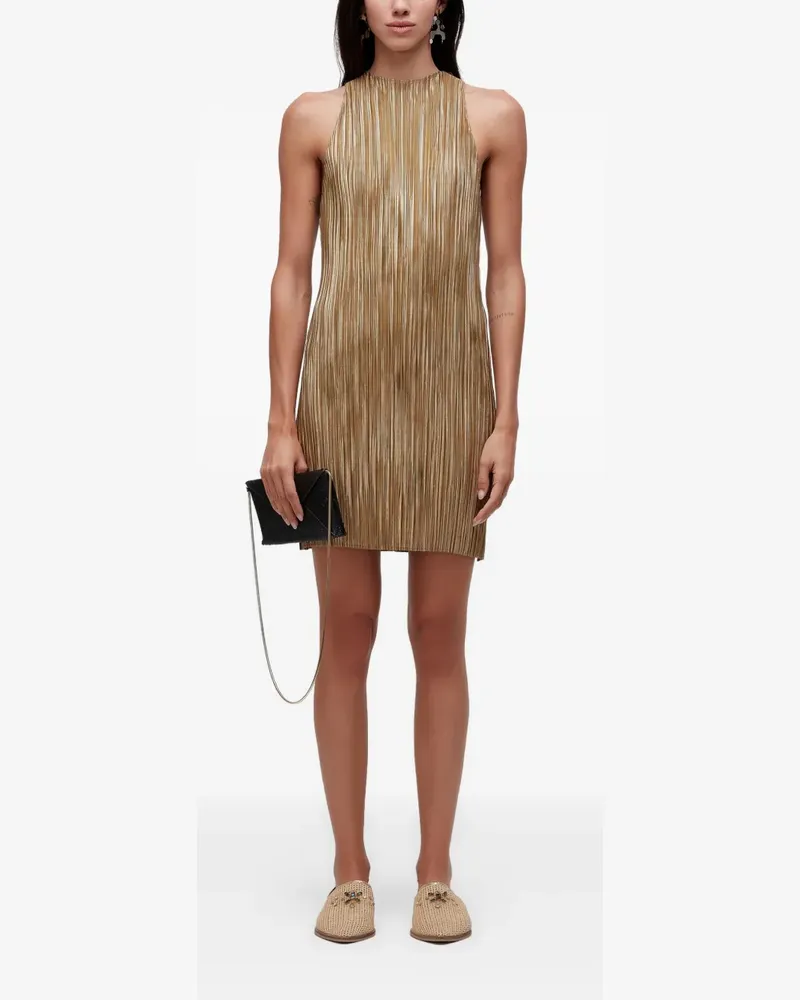 Osklen Minikleid mit Falten - Braun Braun