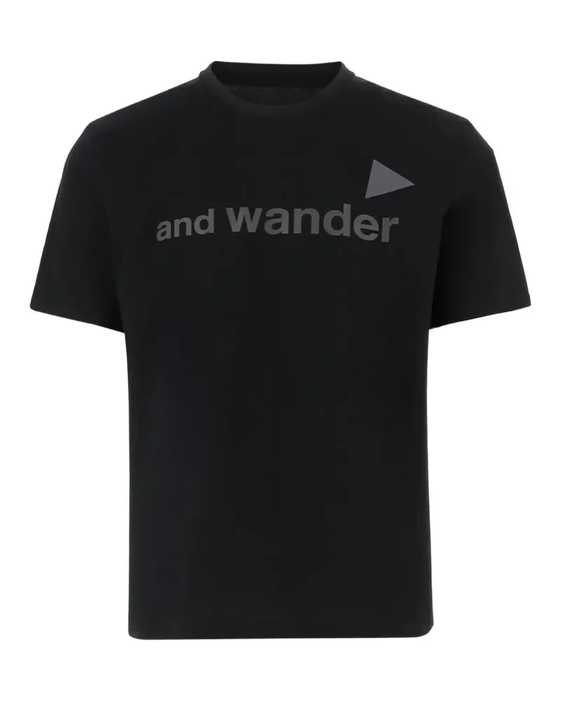 and wander T-Shirt mit Logo-Print - Schwarz Schwarz